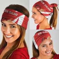 New Zealand Cricket Neck Gaiter Kiwi Birds Haka Dance Red Fern Sporty Style