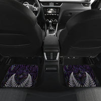 New Zealand Hei Tiki Car Mats Maori Purple Papua Shell Pattern LT03 Set 2pcs - Back Purple - Polynesian Pride