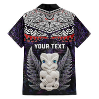 New Zealand Hei Tiki Hawaiian Shirt Maori Purple Papua Shell Pattern LT03 - Polynesian Pride