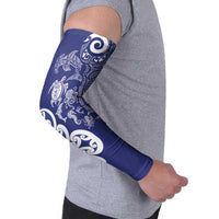 New Zealand Sea Animals with Maori Tribal Tattoo Arm Sleeves Blue Color LT03 - Polynesian Pride