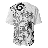 New Zealand Sea Animals with Maori Tribal Tattoo Baseball Jersey White Color LT03 - Polynesian Pride