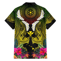 Hawaii Kanaka Maoli Hawaiian Shirt Double Shark and Hibiscus Flowers LT03 - Polynesian Pride