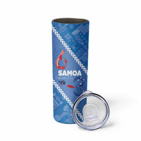 Samoa Independence Day Skinny Tumbler Anniversary 63th-Siapo Art