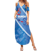 Samoa Independence Day Summer Maxi Dress Anniversary 63th-Siapo Art