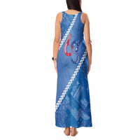 Samoa Independence Day Tank Maxi Dress Anniversary 63th-Siapo Art