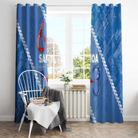 Samoa Independence Day Window Curtain Anniversary 63th-Siapo Art