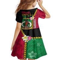 Vanuatu Nakamal and Plumeria Flowers Family Matching Off The Shoulder Long Sleeve Dress and Hawaiian Shirt Polynesian Pattern