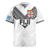 Custom Rugby Fiji Rugby Jersey Fijian Masi Tribal Sporty Style White Color - Polynesian Pride