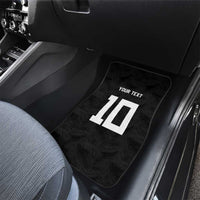 Rugby Fiji Car Mats Fijian Masi Tribal Sporty Style Black Color - Polynesian Pride