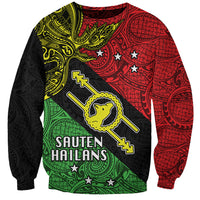 Personalised Papua New Guinea Southern Highlands Province Sweatshirt PNG Birds Of Paradise Polynesian Arty Style LT03 Unisex Black - Polynesian Pride