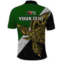 Personalised Papua New Guinea Western Highlands Province Polo Shirt PNG Birds Of Paradise Polynesian Arty Style LT03 - Polynesian Pride