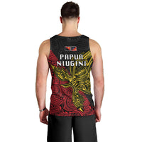 Papua New Guinea Sandaun Province Men Tank Top PNG Birds Of Paradise Polynesian Arty Style LT03 - Polynesian Pride