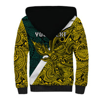 Personalised Papua New Guinea Jiwaka Province Sherpa Hoodie PNG Birds Of Paradise Polynesian Arty Style LT03 - Polynesian Pride