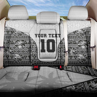 Custom Fiji Pacific Rugby 2024 Back Car Seat Cover Tapa Tribal and Fijian Masi Pattern