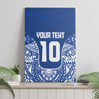 Custom Samoa Pacific Rugby 2024 Canvas Wall Art Polynesian Pacific Tribal Pattern