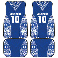 Custom Samoa Pacific Rugby 2024 Car Mats Polynesian Pacific Tribal Pattern