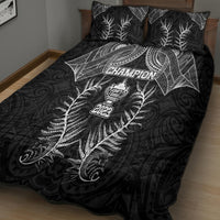 New Zealand Rugby Quilt Bed Set Aotearoa Champion Cup History with Silver Fern LT03 - Polynesian Pride