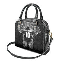 Custom New Zealand Rugby Shoulder Handbag Aotearoa Champion Cup History with Silver Fern LT03 - Polynesian Pride