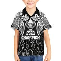 Personalised New Zealand Rugby Hawaiian Shirt Aotearoa Champion Cup History with Haka Dance LT03 - Polynesian Pride