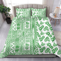 Hawaii Bedding Set Aloha Tropical Plants Tribal Pattern Green Version LT03 - Polynesian Pride