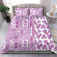 Hawaii Bedding Set Aloha Tropical Plants Tribal Pattern Pink Version LT03 - Polynesian Pride