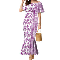 Hawaii Mermaid Dress Aloha Tropical Plants Tribal Pattern Pink Version LT03 Women Pink - Polynesian Pride
