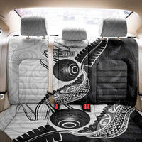 Personalised Aotearoa Lawn Bowls Back Car Seat Cover Maori and Silver Fern Half Style LT03 - Polynesian Pride