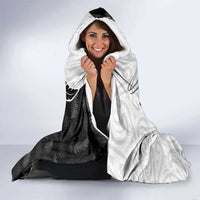 Personalised Aotearoa Lawn Bowls Hooded Blanket Maori and Silver Fern Half Style LT03 - Polynesian Pride