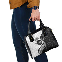 Personalised Aotearoa Lawn Bowls Shoulder Handbag Maori and Silver Fern Half Style LT03 - Polynesian Pride
