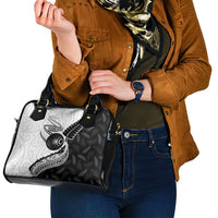 Personalised Aotearoa Lawn Bowls Shoulder Handbag Maori and Silver Fern Half Style LT03 - Polynesian Pride