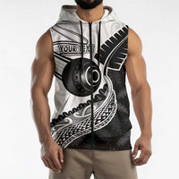 Personalised Aotearoa Lawn Bowls Sleeveless Zip Hoodie Maori and Silver Fern Half Style LT03 - Polynesian Pride