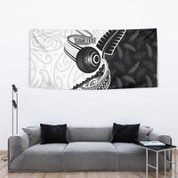 Personalised Aotearoa Lawn Bowls Tapestry Maori and Silver Fern Half Style LT03 - Polynesian Pride