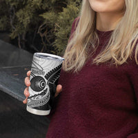 Personalised Aotearoa Lawn Bowls Tumbler Cup Maori and Silver Fern Half Style LT03 - Polynesian Pride