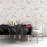 Personalised Aotearoa Lawn Bowls Tablecloth Maori and Silver Fern Sporty Style Pink Color LT03 - Polynesian Pride