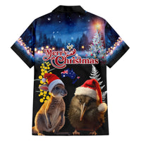 New Zealand and Australia Merry Christmas Hawaiian Shirt Kiwi Bird and Kangaroo Xmas Vibe LT03 - Polynesian Pride