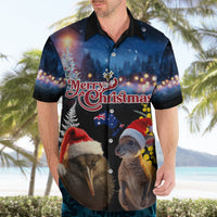 New Zealand and Australia Merry Christmas Hawaiian Shirt Kiwi Bird and Kangaroo Xmas Vibe LT03 - Polynesian Pride