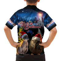 New Zealand and Australia Merry Christmas Hawaiian Shirt Kiwi Bird and Kangaroo Xmas Vibe LT03 - Polynesian Pride