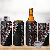 Tonga Ngatu Art Tattoo Polynesian 4 in 1 Can Cooler Tumbler LT03 - Polynesian Pride