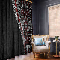 Tonga Ngatu Art Tattoo Polynesian Window Curtain