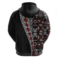 Tonga Ngatu Art Tattoo Polynesian Zip Hoodie