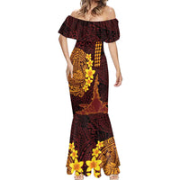 Hawaii Volcano Mermaid Dress Polynesian and Kakau Pattern LT03 - Polynesian Pride