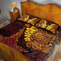 Hawaii Volcano Quilt Bed Set Polynesian and Kakau Pattern