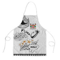 Fijian Traditional Culture Apron Tapa Tribal Tattoos LT03 White - Polynesian Pride