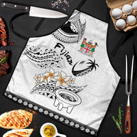 Fijian Traditional Culture Apron Tapa Tribal Tattoos LT03 White - Polynesian Pride