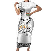 Fijian Traditional Culture Family Matching Short Sleeve Bodycon Dress and Hawaiian Shirt Tapa Tribal Tattoos - Polynesian Pride