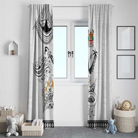 Fijian Traditional Culture Window Curtain Tapa Tribal Tattoos - Polynesian Pride