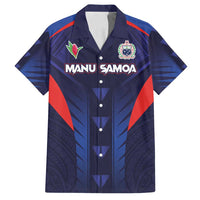 Custom Rugby Samoa Family Matching Off Shoulder Short Dress and Hawaiian Shirt Siva Tau Spirit Sporty Vibes - Polynesian Pride