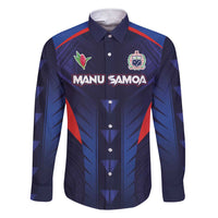 Custom Rugby Samoa Family Matching Short Sleeve Bodycon Dress and Hawaiian Shirt Siva Tau Spirit Sporty Vibes - Polynesian Pride