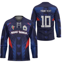 Custom Rugby Samoa Hockey Jersey Siva Tau Spirit Sporty Vibes - Polynesian Pride