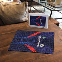 Rugby Samoa Puzzle Siva Tau Spirit Sporty Vibes - Polynesian Pride